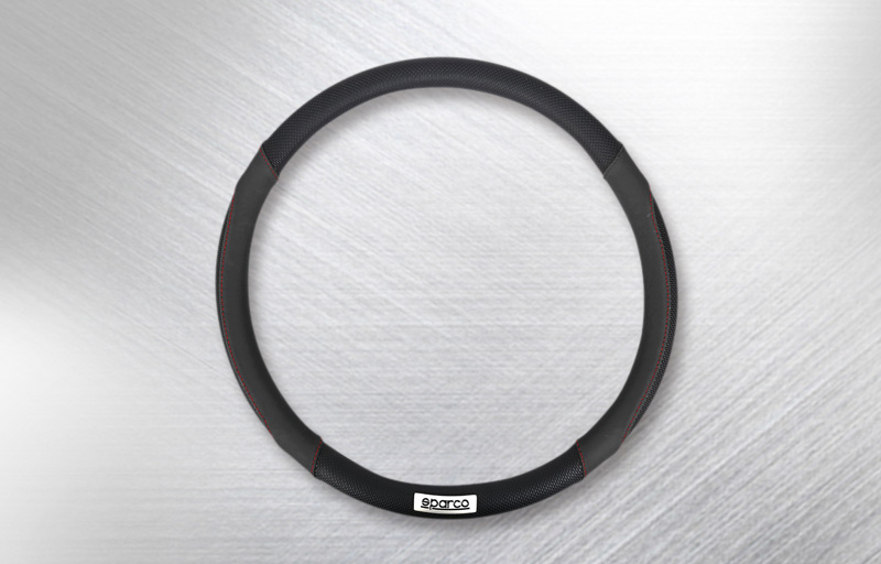 ステアリングカバー レザー SPC1113 SサイズBK