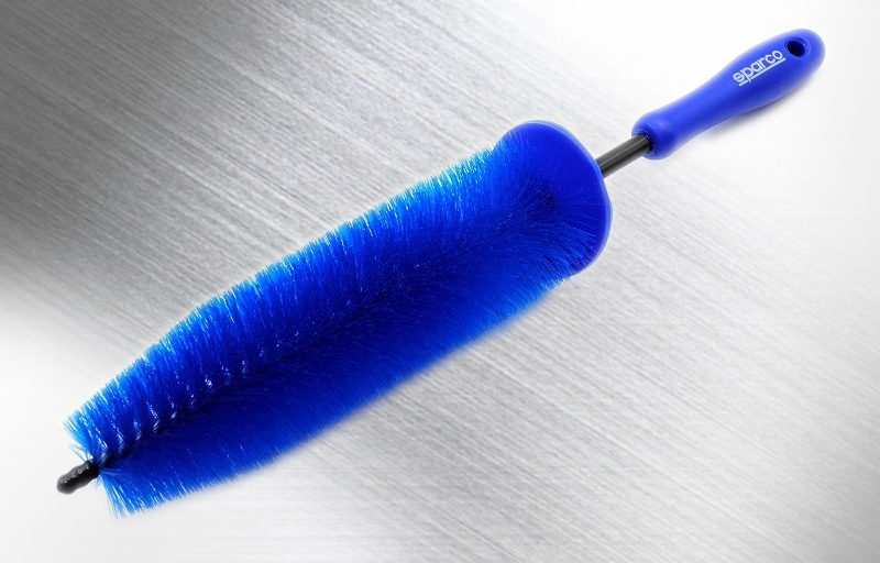 ブルーシリコンパッド付きホイールブラシ