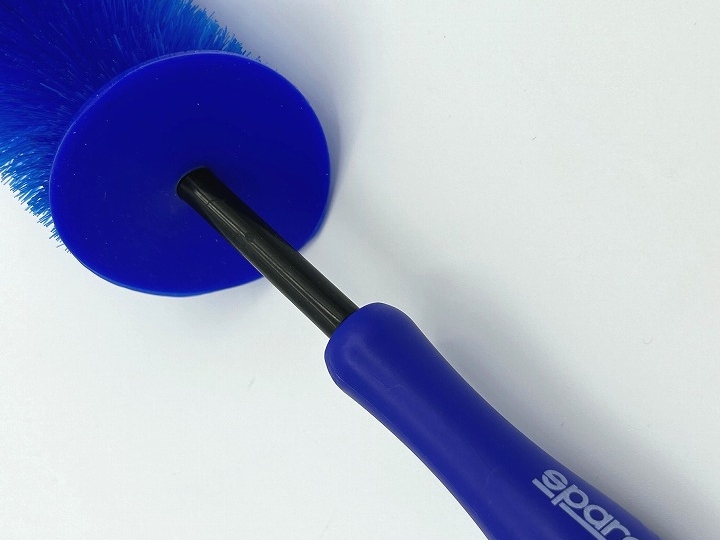 ブルーシリコンパッド付きホイールブラシ