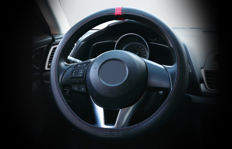 リングレス ステアリングホイールカバーS/ カーボン