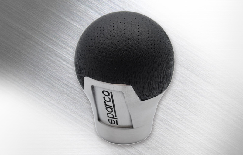 シフトノブ BKレザー＆メタルコンビ