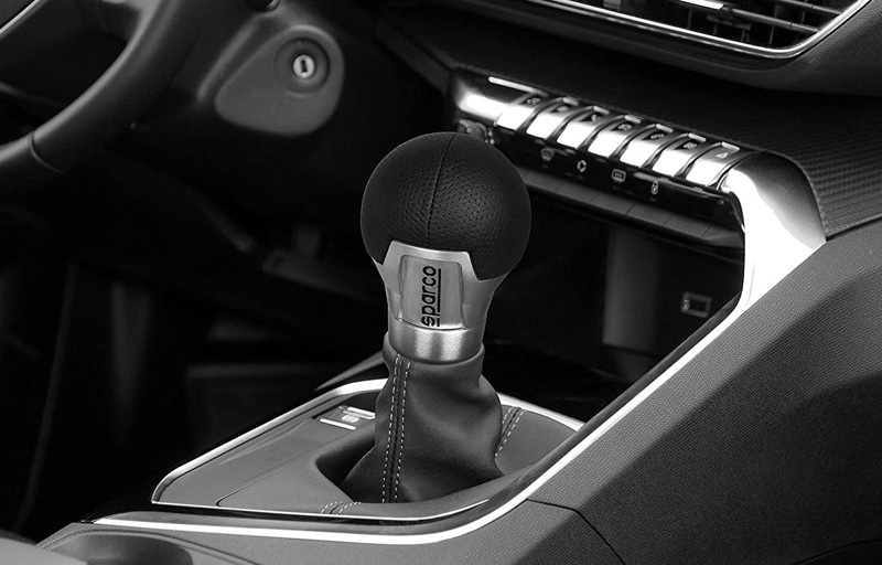 シフトノブ BKレザー＆メタルコンビ SPG101