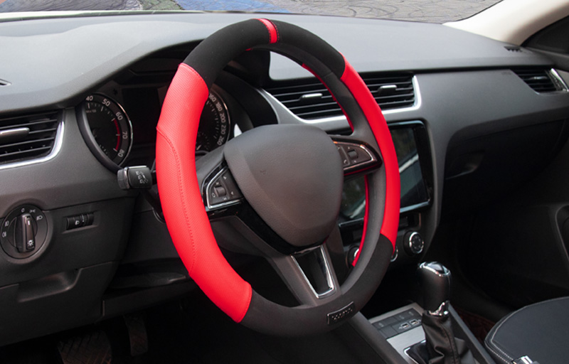 ステアリングカバー レザー＆スエード SPS103 Mサイズ