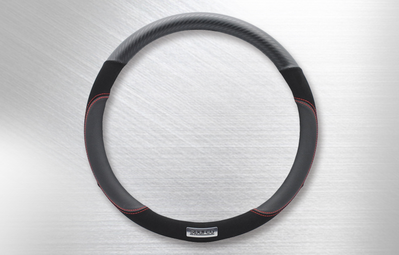 ステアリングカバー カーボン＆スエード SPS126
