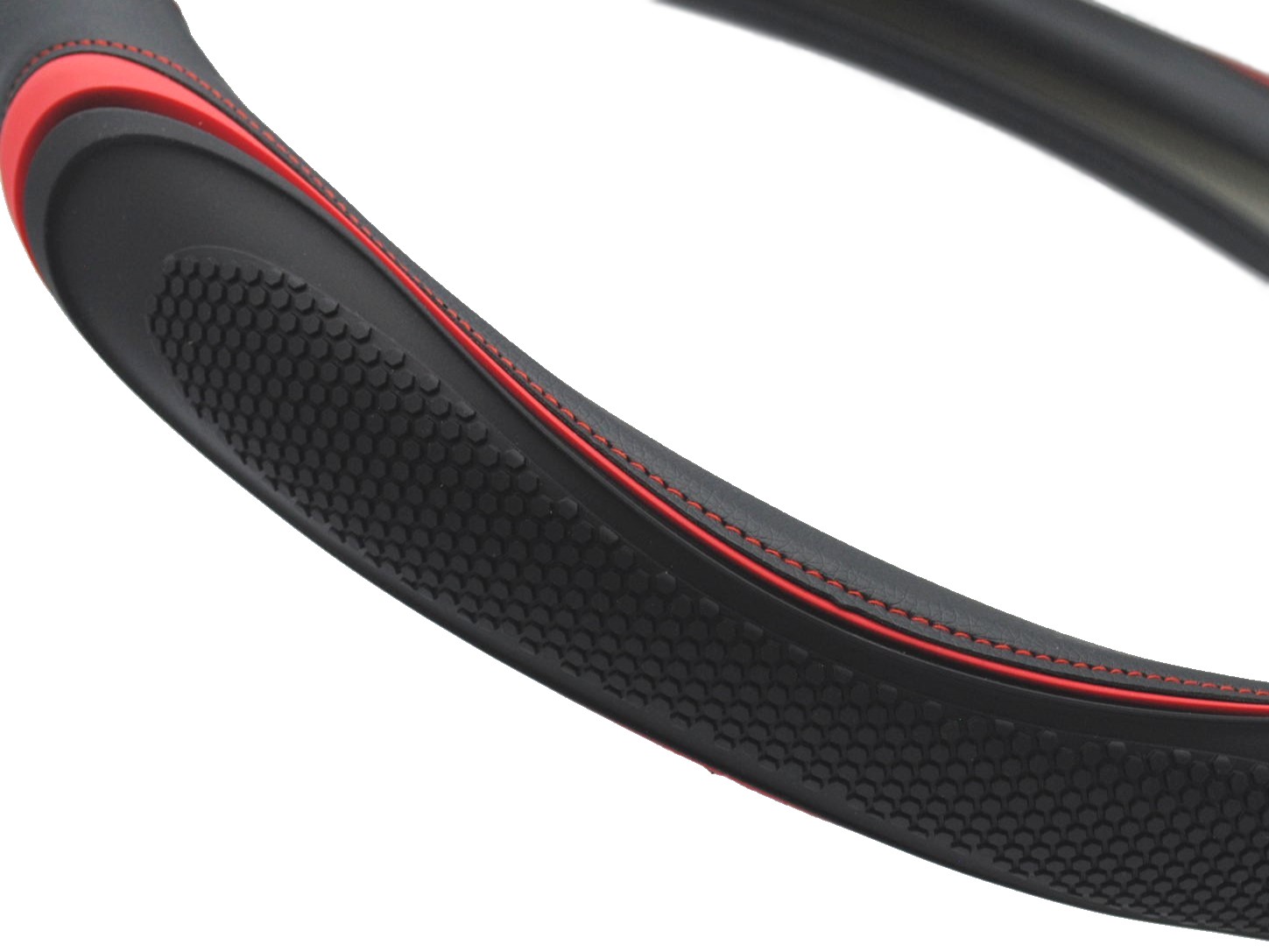 ステアリングカバー カーボン＆レザー SPS138RDJ_S